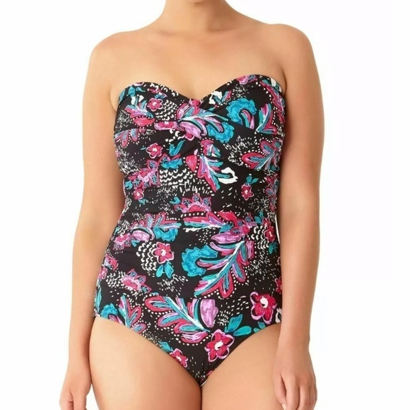 ANNE Cole Thats a Wrap One Piece Bathing Suit - Picture 1 of 5